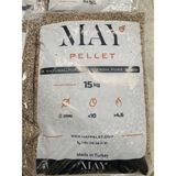 May Pellet Pelet 15 kg Çam Peleti - Ahşap Rengi - 100 Adet