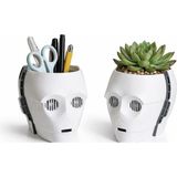 Maya 3d Studio C-3po Yıldız Savaşları Figürlü Masaüstü Organizer & Minik Saksı