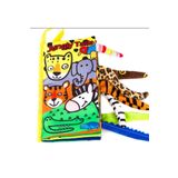 MAYA BABY Jungly Tails Hışırtılı Yıkanabilir Kumaş / Bez Eğitici Ve Eğlenceli Bebek Kitabı