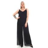 Maya Butik Siyah Geniş Paçalı Şifon Pantolon - 24919