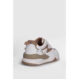 Maya Hakiki Deri 4cm Kalın Taban Sneaker Spor Ayakkabı - Bej