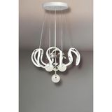 Maya Krom 3 Renk Modern Sarkıt LED Avize