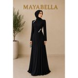 MayaBella Taş Detaylı Şifon Tesettür Abiye