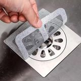 Mayaglory 10 Adet Tek Kullanımlık Yapışkanlı Gider Süzgeci, Haşere ve Böcek Önleyici, Banyo ve Mutfak İçin Saç Tutucu Süzgeç Filtre, Su Geçirmez File Yapışkanlı Lavabo Filtresi