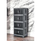 Mayaglory 4'lü Modüler Organizer Dolap Seti - Tekerlekli ve Çok Amaçlı Saklama Çözümü, 127x54x32cm