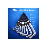 Mayaglory 9 Parça Mini Alyan Takımı Kısa Alyan Tamir Takımı Anahtar Takımı