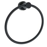 Mayaglory Elegance Serisi Matte Black Halka Havluluk, 7,5x19x20cm, Pirinç Malzeme