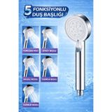 Mayaglory Paris Krom 5 Fonksiyonlu El Duşu Handshower Duş Başlığı Lüx Kullanışlı 5 Modlu Duş Başlığı