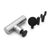 Mayaglory Premium Metal Gövde Masaj Tabancası 3200 rpm Akıllı Basınç Sensörlü Kas Gevşetici 4 Darbe Seviyesi 4 Başlık, 12 Saat Pil, Şarjlı, Taşınabilir Ergonomik Tasarım,Garantili (Grey)