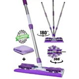 Mayaglory Sihirli Yer Mopu Fayans Duvar Yüzey Temizlik Mikrofiber Mandallı Mop Yedek Bezli