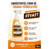Mayakimya Grill M9 Endüstriyel Fırın, Ocak ve Izgara Yağ Çözücü - 750 ml