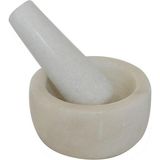 Mayasa Karbeyaz Mermer Havan, Ø9.5x5 cm 8781 - Çok Renkli