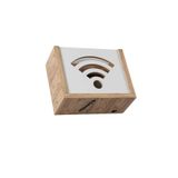 mayastyle Modem Saklama Kutusu Wifi Kutusu Dekoratif Kutu Mdf Uzunluk (22CM) Genişlik (28CM) Derinlik (12CM)