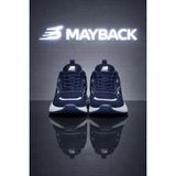 Mayback Erkek Ortopedik Yazlık Spor Ayakkabı Lacivert-Beyaz Tabanı Poli Malzemeden