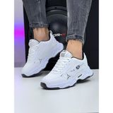 Mayback Unisex Comfort Taban Bağcıklı Yazlık Günlük Sneaker Spor Ayakkabı - Siyah-Beyaz-Siyah