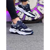 Mayback Unisex Ortopedik Spor Ayakkabı Düz Tabanlı Lacivert Taş Renkli Rahat Tasarım - Lacivert - Taş