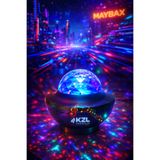 Maybax Şarjlı Bluetooth Hoparlör RGB Disco Işıklı Müzik Senkronlu Parti Lambası USB TF Kart Destekli