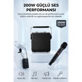 Maybax Taşınabilir Bluetooth Hoparlör Kablosuz El ve Yaka Mikrofonu ile Etkinlik ve Sunumlar İçin İdeal