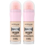 MAYBELLINE Instant Perfector Glow 4 Etki 1 Arada Fondöten- 00 Fair Light (2 paketi)