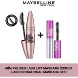 Maybelline Lash Sensational Siyah Maskara Büyük Boy – Hacim, Kıvırma ve Yelpaze Etkisi, Yaban Gülü Yağlı