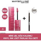 Maybelline Mini Jel Göz Kalemli Vinyl Ink Likit Parlak Ruj Seti - 20 Coy