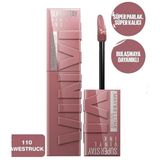 Maybelline New York 110 Super Stay Vinyl Ink Uzun Süre Kalıcı Likit Parlak Ruj