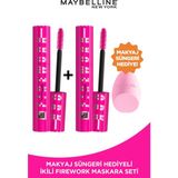 Maybelline New York 2'li Maybelline New York Lash Sensational Firework Maskara Pembe Sünger Hediyeli - Siyah