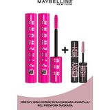 Maybelline New York 2'li Maybelline New York Lash Sensational Firework Maskara + Sky High Cosmic Mini Maskara - Siyah