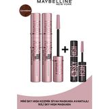 Maybelline New York 2'Li Maybelline New York Lash Sensational Sky High Kahverengi Maskara Seti + Sky High Cosmic Mini Maskara