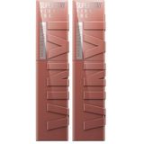 Maybelline New York Dudak Rengi, Bulaşmaz, 16 saate kadar kalıcı, Sıvı Ruj, Parlak Bitiş, SuperStay Vinil Mürekkep, 120 Vurucu (2 paketi)