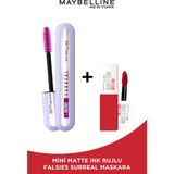 Maybelline New York Falsies Surreal Maskara Mini Matte Ink 20 Pioneer Hediyeli - Siyah