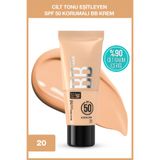 Maybelline New York Fit Me 20 Nude Cilt Bakımı Etkili Nemlendirici SPF50 BB Krem