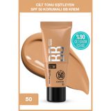 Maybelline New York Fit Me 50 Nude Cilt Bakımı Etkili Nemlendirici SPF50 BB Krem