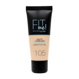 Maybelline New York Fit Me Matte + Poreless Foundation 105 Natural Ivory Mat Fondöten