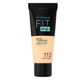 Maybelline New York Fit Me Matte+Poreless 112 Soft Beige Fondöten