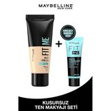 Maybelline New York Fit Me Matte+poreless Fondöten 110 Porcelain & Matlaştırcı Mini Makyaj Bazı Avantajlı Set