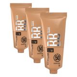 Maybelline New York Fit Me Nude Cilt Bakımı Etkili Nemlendirici SPF50 BB Krem - 50 (3 paketi)