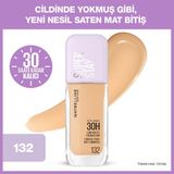 Maybelline New York Fondöten 132 – Saten Mat Bitişli, 30 Saat Kalıcı, Doğal Kapatıcı ve Cilt Tonunu Eşitleyen Formül
