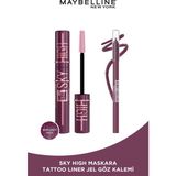 Maybelline New York Hacim Verici Sky High Maskara Burgundy Haze & Berry Bliss Jel Göz Kalemi