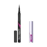 Maybelline New York Hyper Precise All Day Eyeliner 701 Matte Onyx (Mat Siyah) & Mini Falsies Surreal Maskara 4.7 ml Makyaj Seti