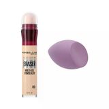 Maybelline New York Instant Anti Age Eraser Kapatıcı, 00 Ivory, 6.8 ml & Hediye Makyaj Süngeri