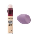 Maybelline New York Instant Anti Age Eraser Kapatıcı, 00 Ivory, 6.8 ml & Hediye Makyaj Süngeri
