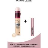 Maybelline New York Instant Anti Age Eraser Kapatıcı - 00 Ivory + Sky High Mini Maskara