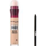Maybelline New York Instant Anti Age Eraser Kapatıcı - 01 Light & Maybelline Tattoo Mini Jel Göz Kalemi Hediyeli
