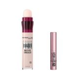 Maybelline New York Instant Anti Age Eraser Kapatıcı, 03 Fair, 6.8 ml & Mini Lash Sensational Sky High Maskara Makyaj Seti