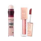 Maybelline New York Instant Anti Age Eraser Kapatıcı- 05 Brighten & Maybelline New York Lifter Gloss Nemlendirici Dudak Parlatıcısı - 003 Moon