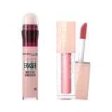 Maybelline New York Instant Anti Age Eraser Kapatıcı- 05 Brighten & Maybelline New York Lifter Gloss Nemlendirici Dudak Parlatıcısı - 004 Silk