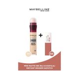 Maybelline New York Instant Eraser Kapatıcı - 00 Ivory & Mini Super Stay Matte Ink Likit Mat Ruj 65 Seductress pktiar01crlbnc-9344 00 Ivory