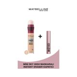 Maybelline New York Instant Eraser Kapatıcı 01 Light + Mini Sky High Maskara 4.5 ML