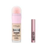 Maybelline New York Instant Perfector Glow 4 Etki 1 Arada Fondöten- 00 Fair Light & Mini Lash Sensational Sky High Maskara Makyaj Seti